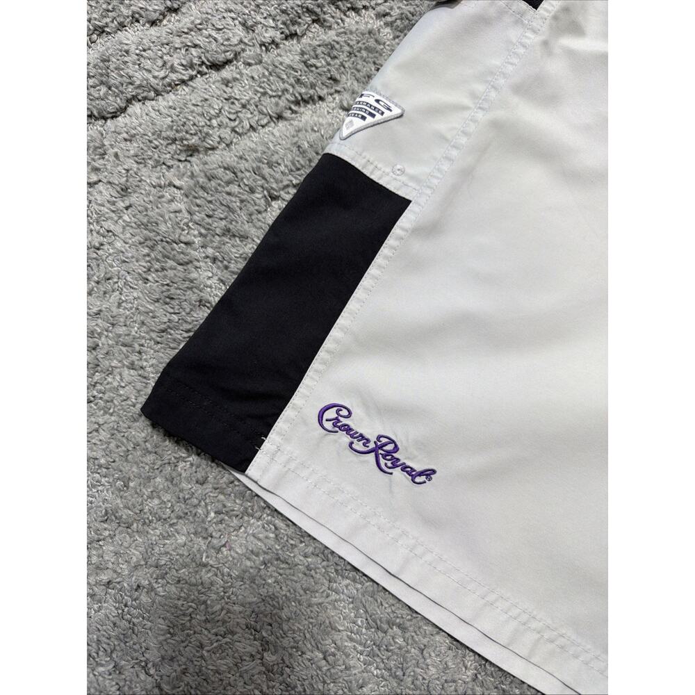 Columbia X Crown Royal PFG Omni Shade Ripstop Nylon Board Shorts Mens Size 42 - Picture 3 of 7